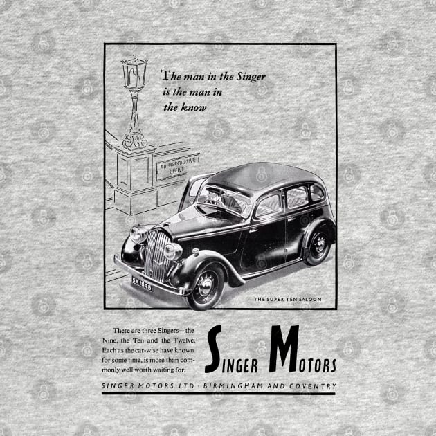 SINGER TEN - advert by Throwback Motors